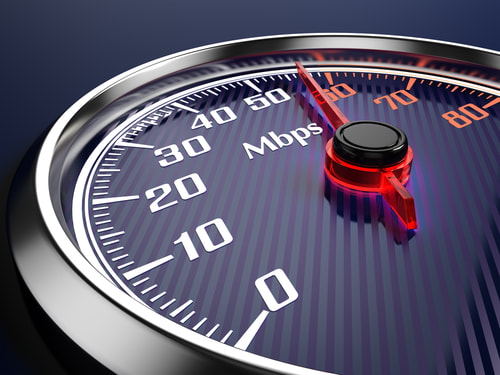 Broadband speed gauge